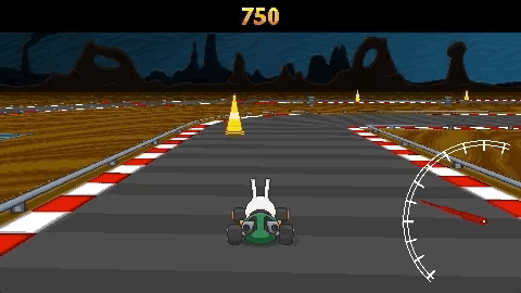 [ Animated GIF of Kart Racing Mini-Game]